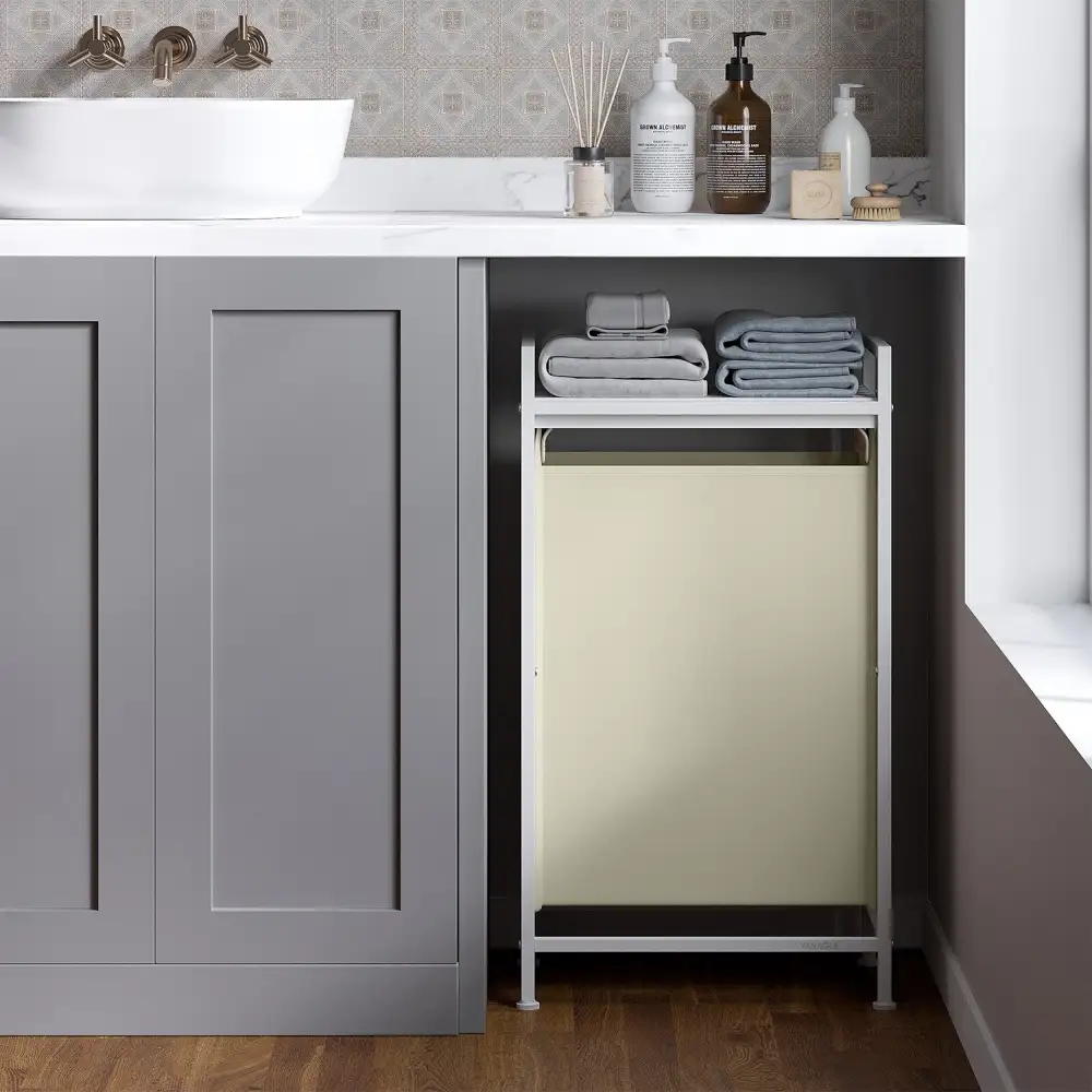 Weekend Pull Out Shelved Laundry Sorting Hamper
