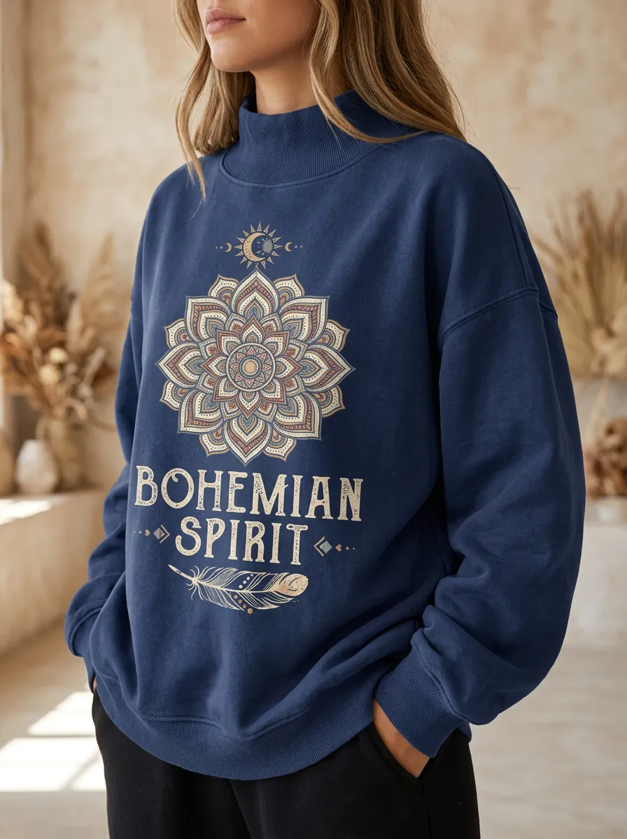 Bohemian Spirit Mandala Sweatshirt