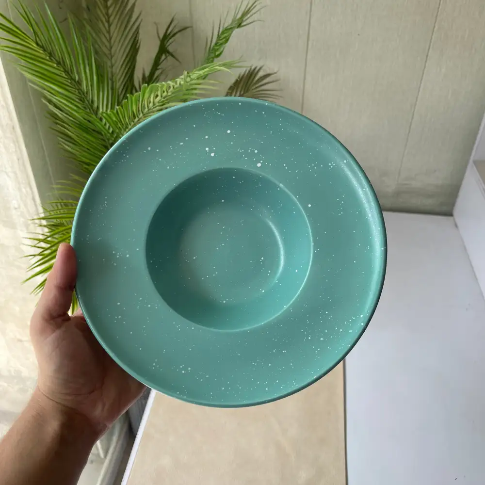 Refined Table Ceramic Pasta Plate