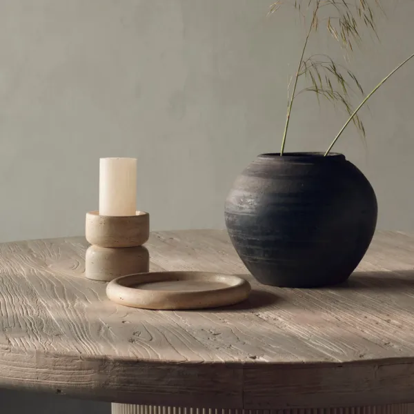 Textured Decorative Candle Holder