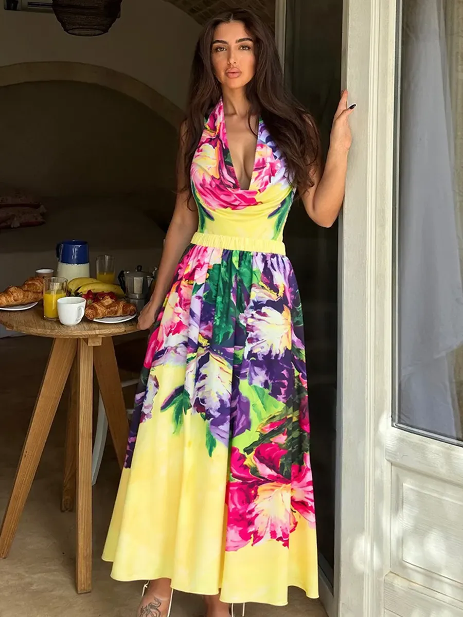 Phoebe Floral Tie-Up Swimsuit Set
