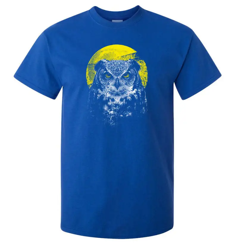 Owl Moon Graphic Cotton T-Shirt