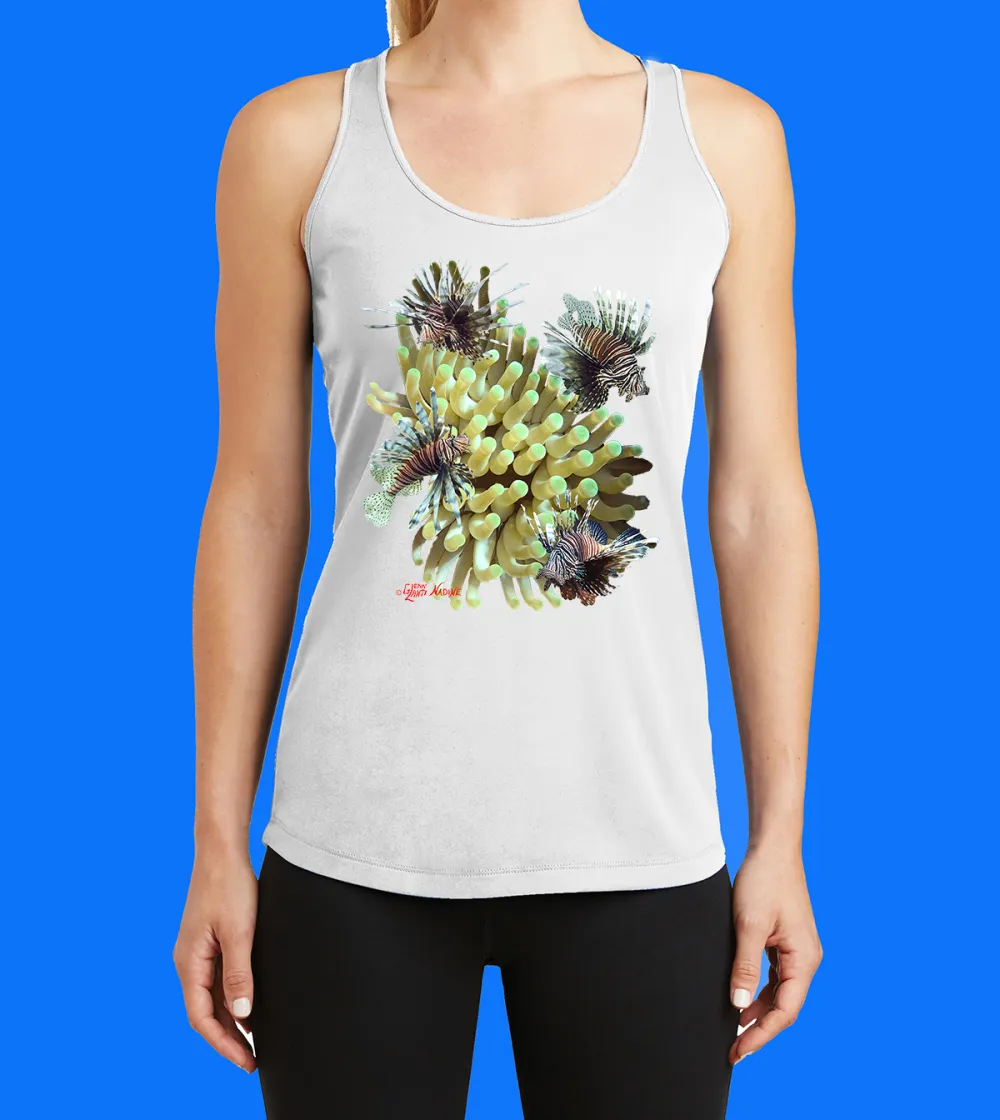 Lionfish Printed Racerback Tank Top