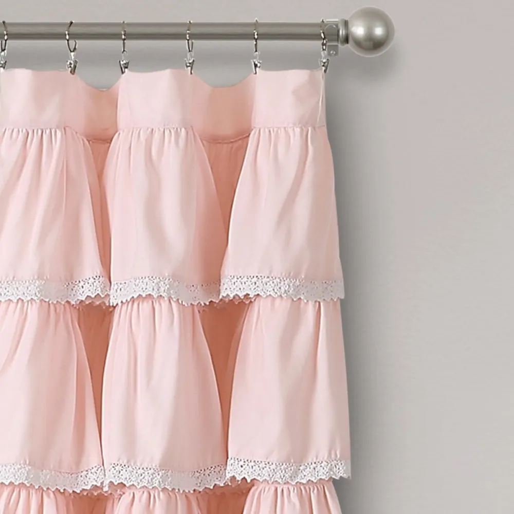 Rod Pocket Ruffle Curtain Panel