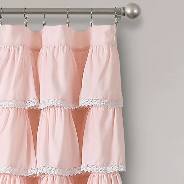 Rod Pocket Ruffle Curtain Panel