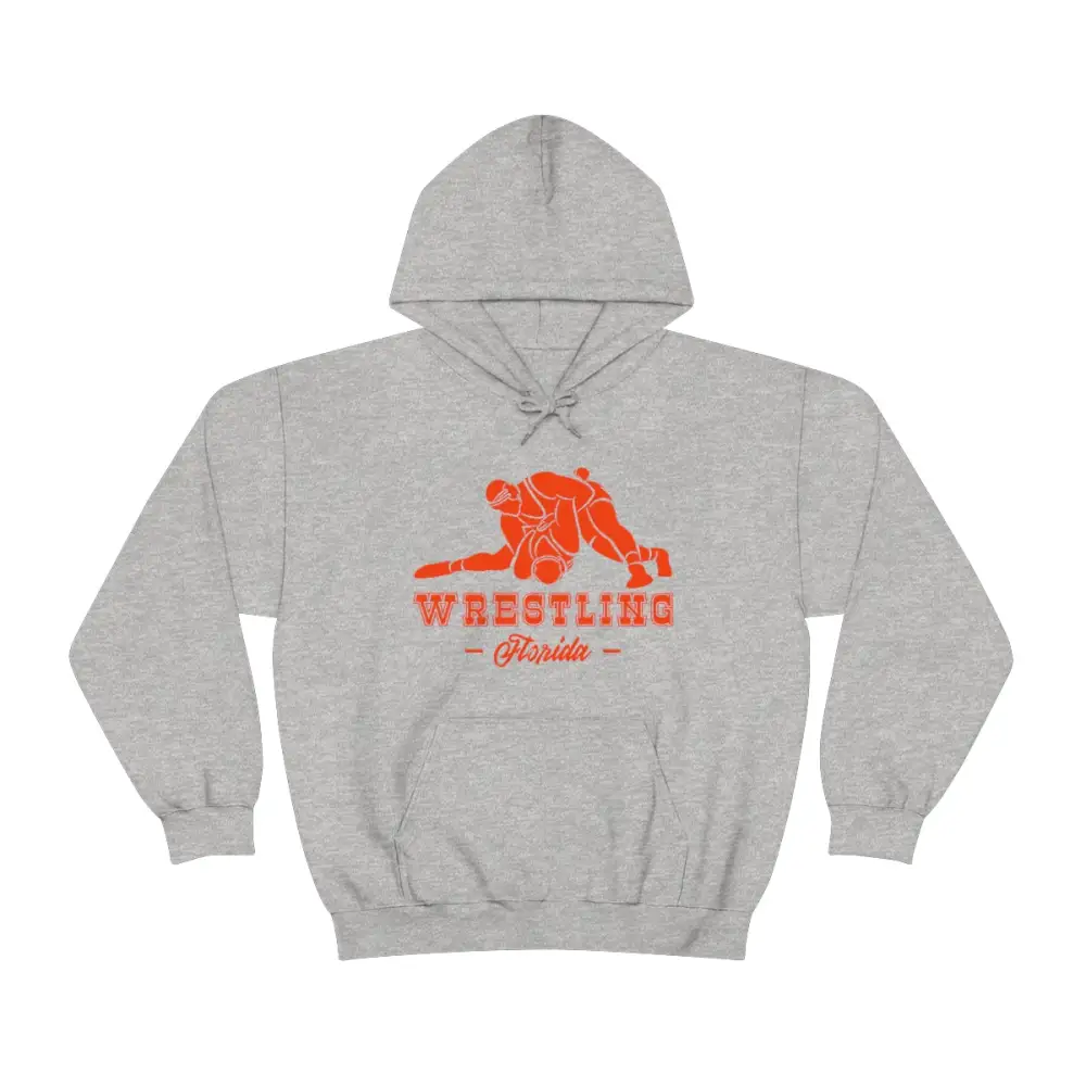 Bold Print Wrestling Graphic Pullover Hoodie