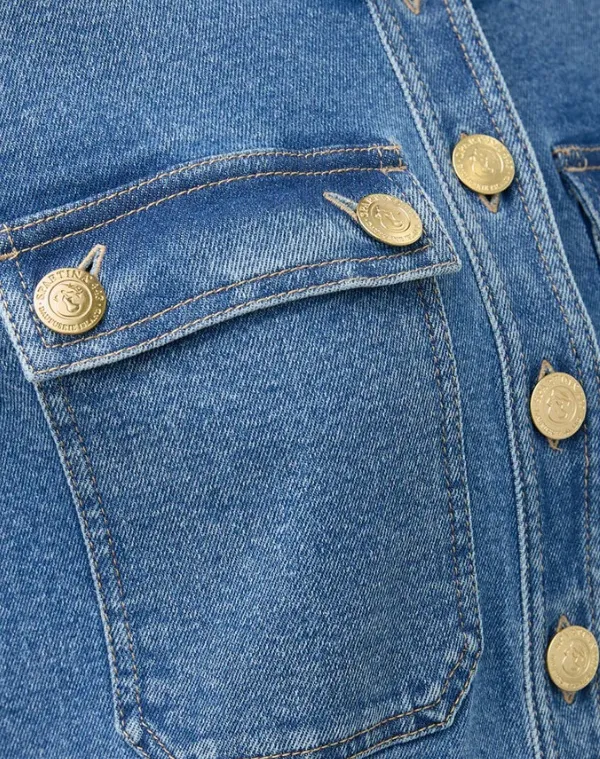 Button Up Denim Jacket