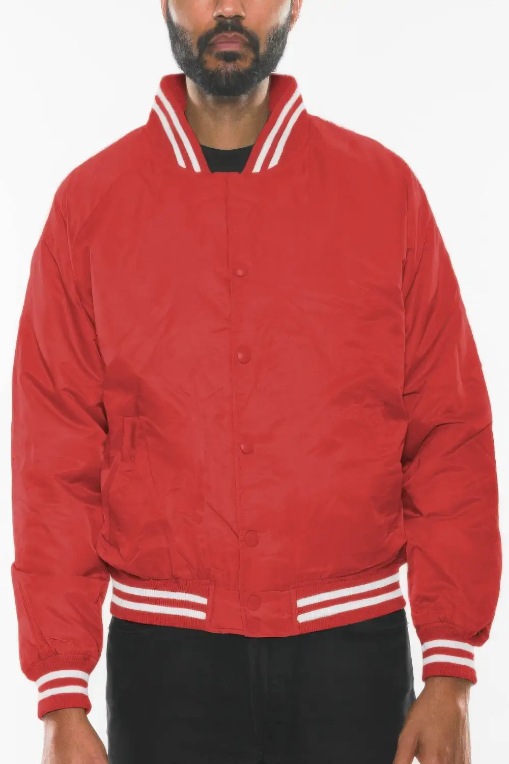 Polyester Windbreaker Winter Bomber Jacket