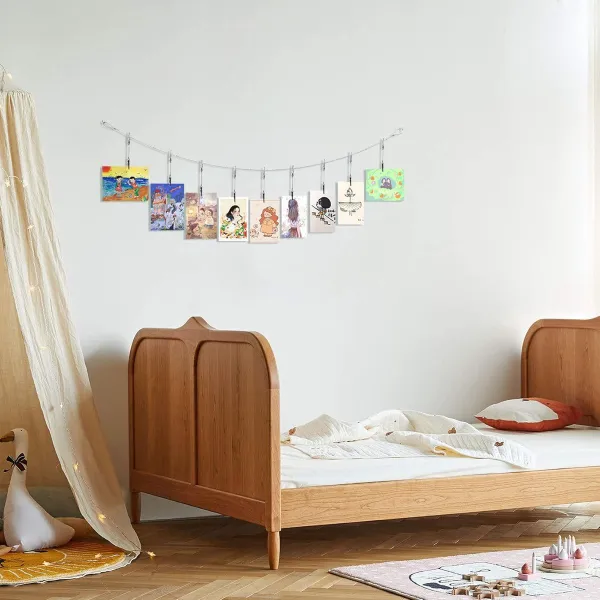 Photo Hanging String with Clips