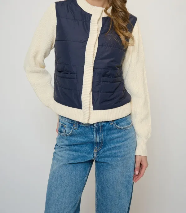 Jacket with Sweater Sleeves