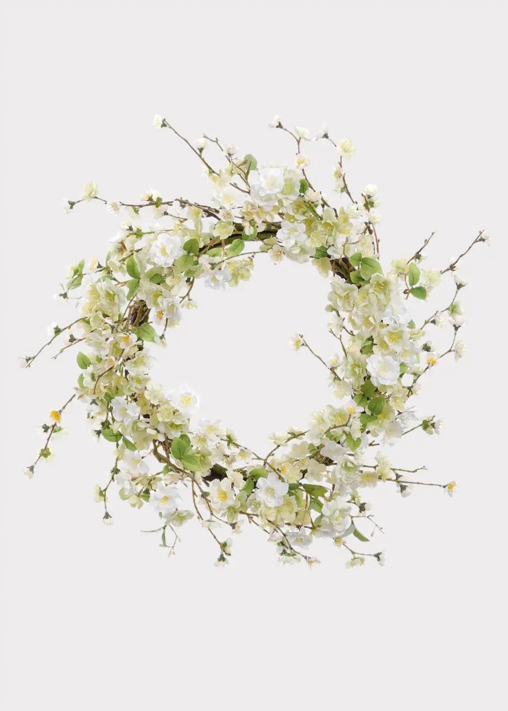Artificial Wispy Cherry Blossom Flower Wreath