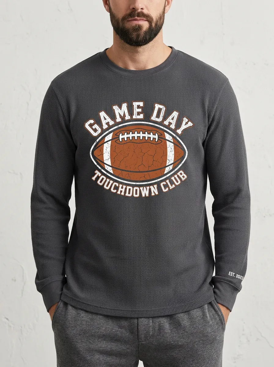 Football Graphic Casual T-Shirt