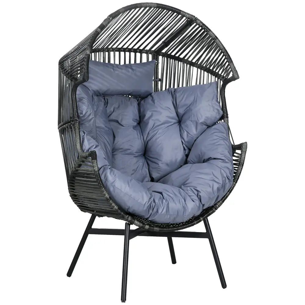 Cushioned Rattan Outdoor Garden Chair