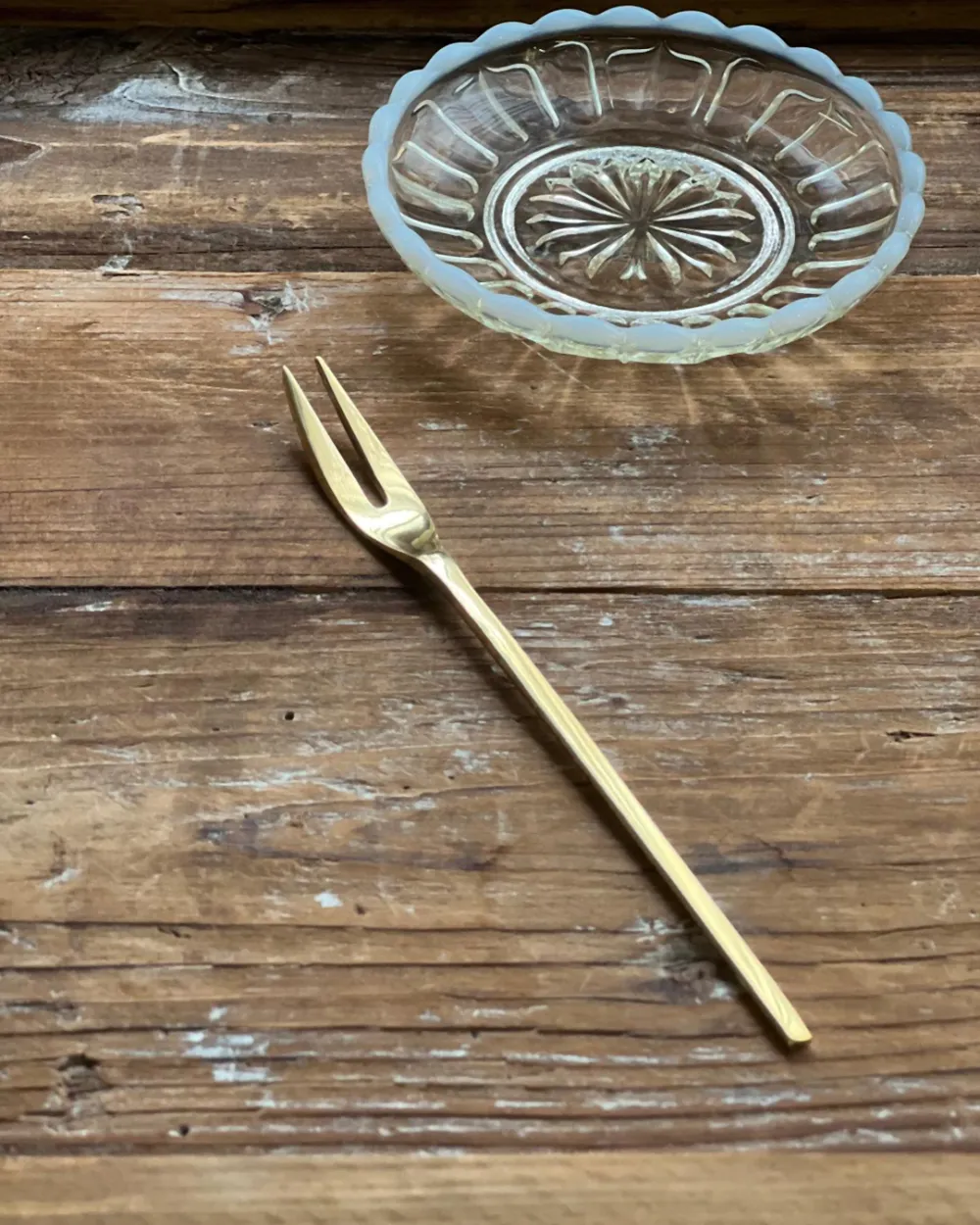 Brass Long Fruit Fork