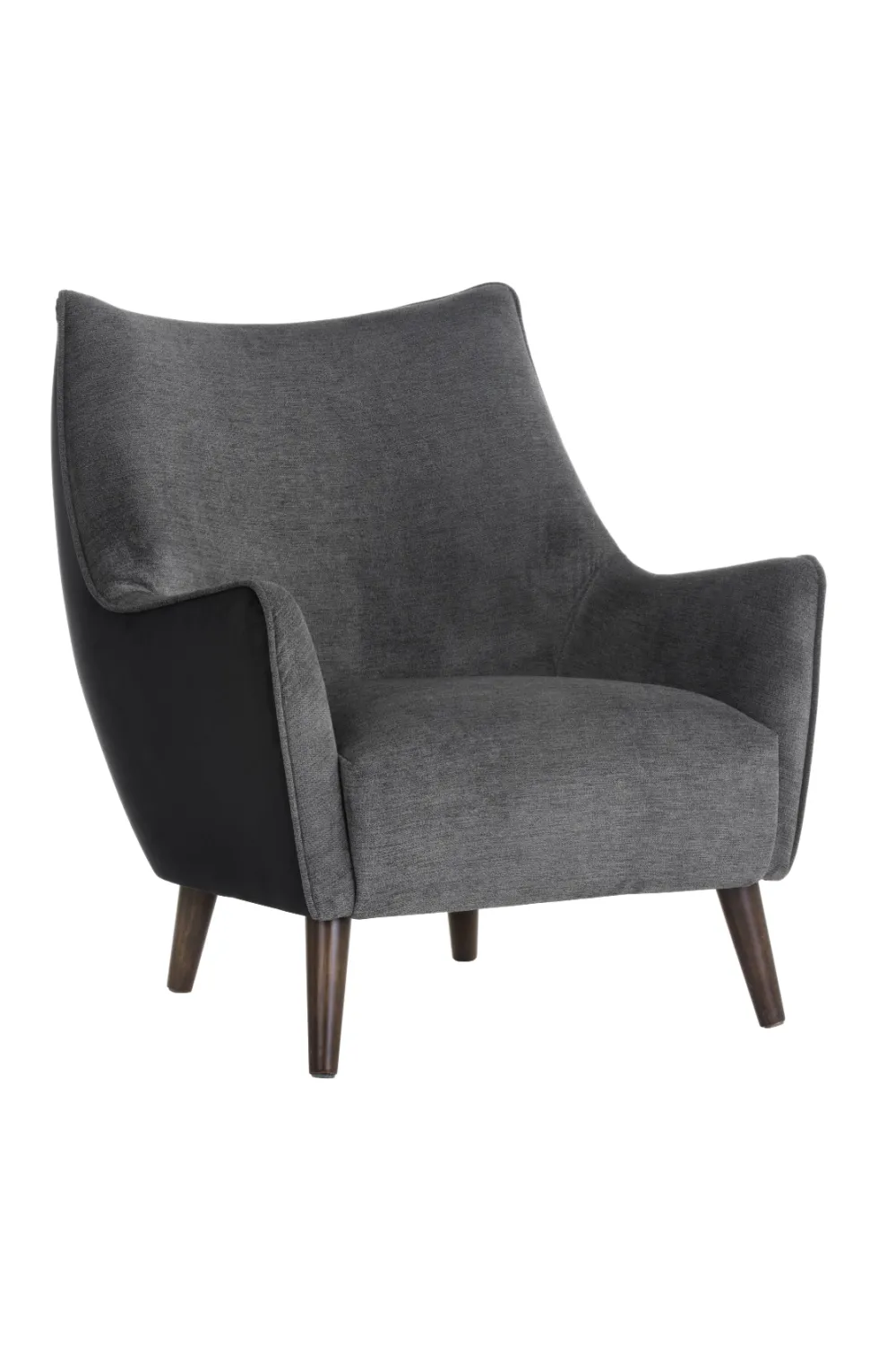 Curved Mid-Century Lounge Chair