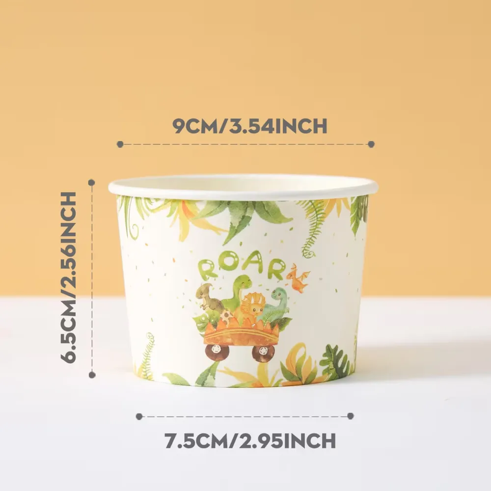 Jungle Dinosaur Snack Cups