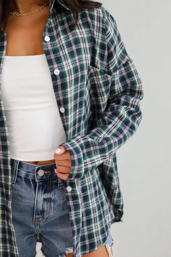 Green Plaid Flannel
