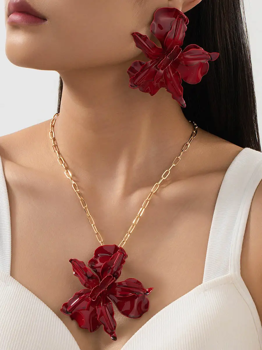 Balanced Petal Accent Earrings