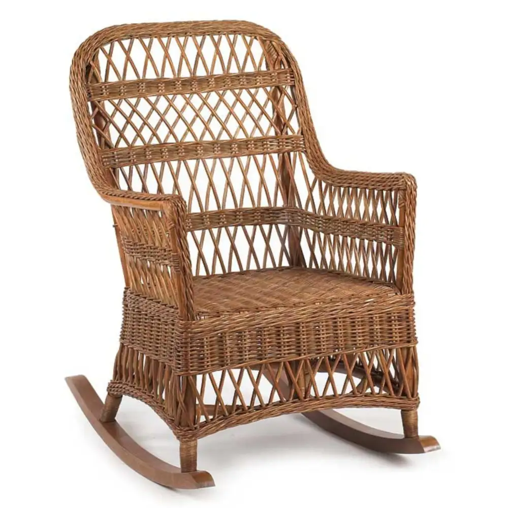 Refined Rattan Wicker Accent Chair