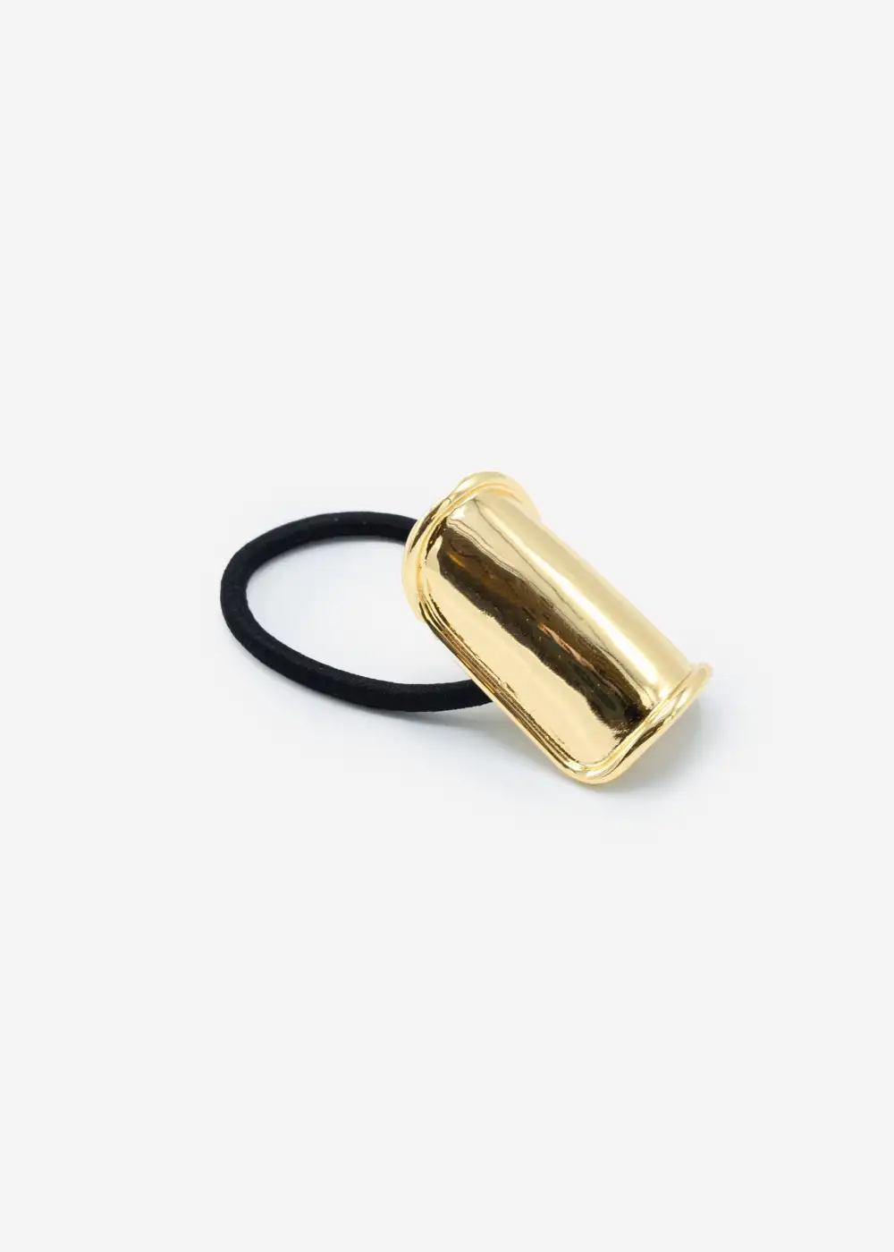Gold Oval Design Hair Tie