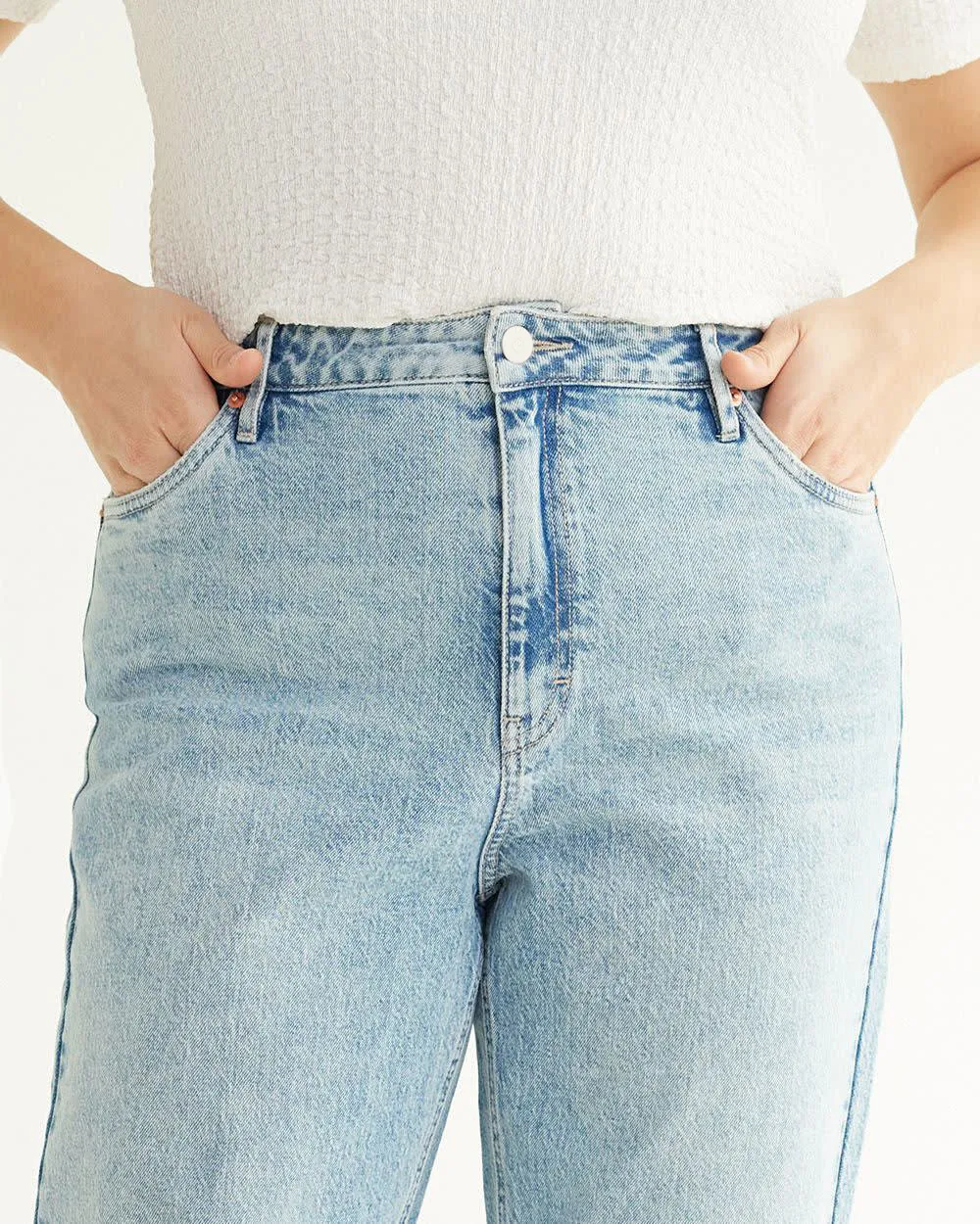 Tapered-Leg High-Rise Jean 