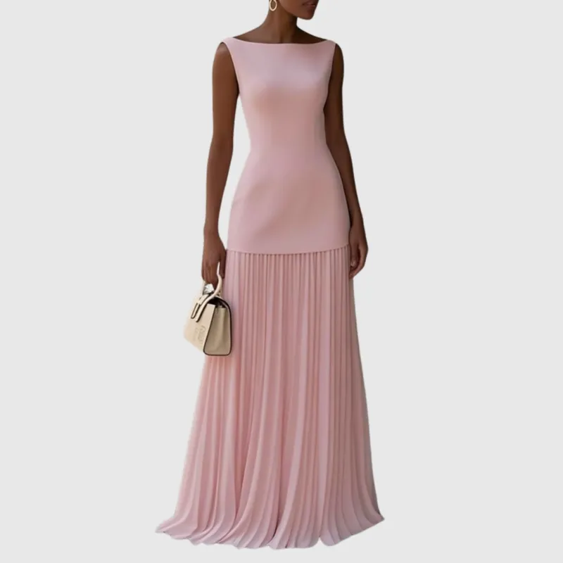 Pleated Maxi Dress