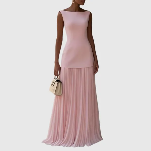 Pleated Maxi Dress