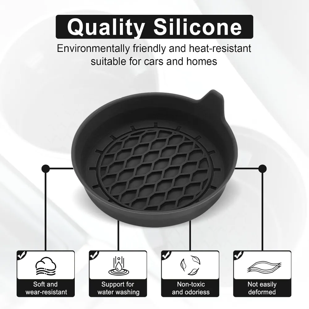 Non Slip Car Cup Holder Coaster Set