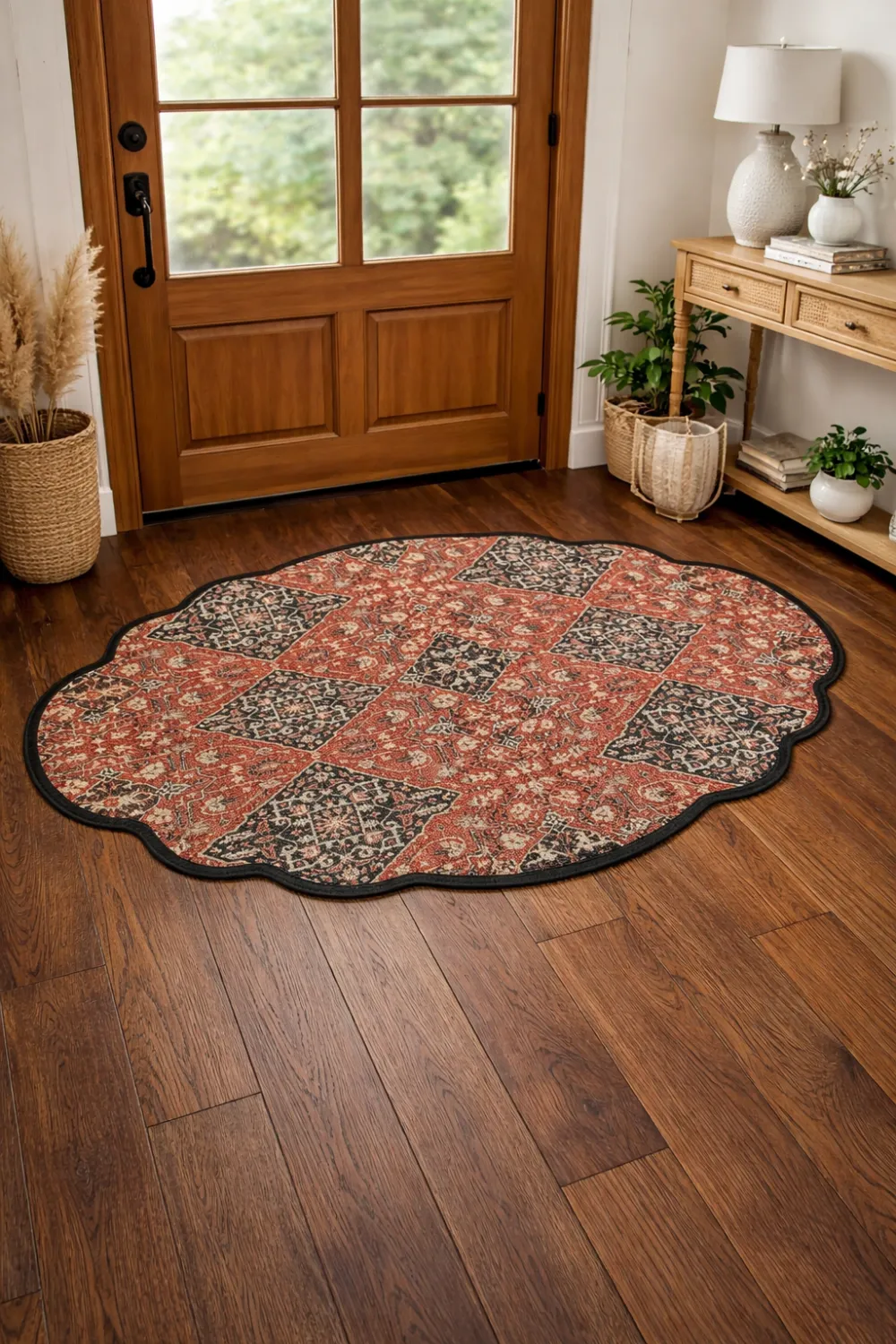 Printed Welcome Motif PET Entryway Doormat