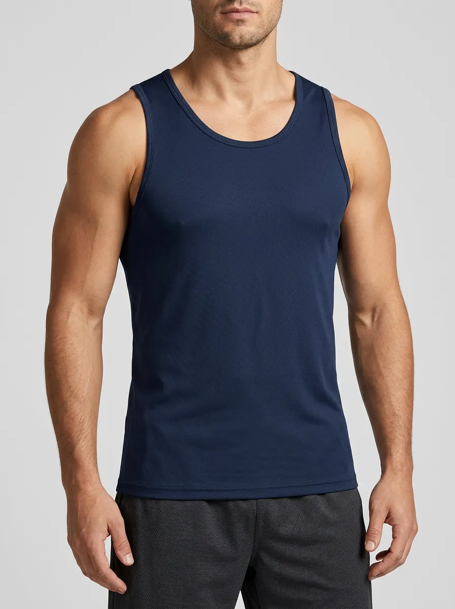 Versatile Athletic Men's Fitted Tank Top