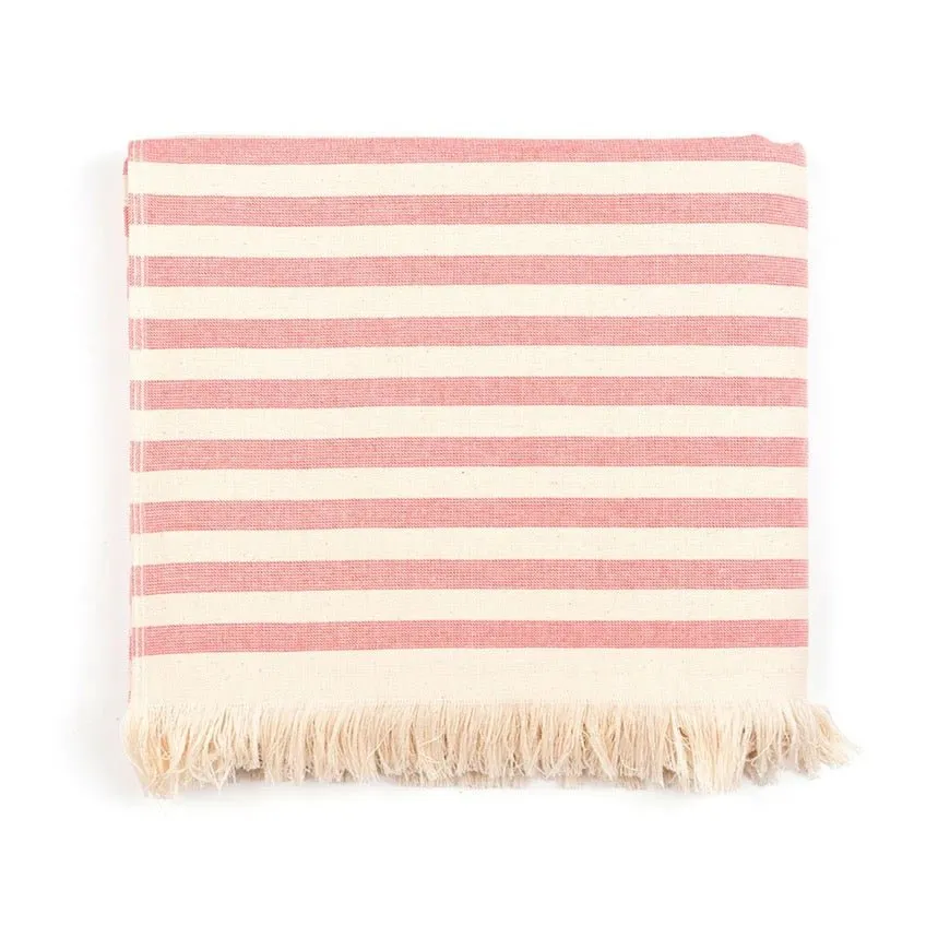 Striped Cotton Oversized Towel