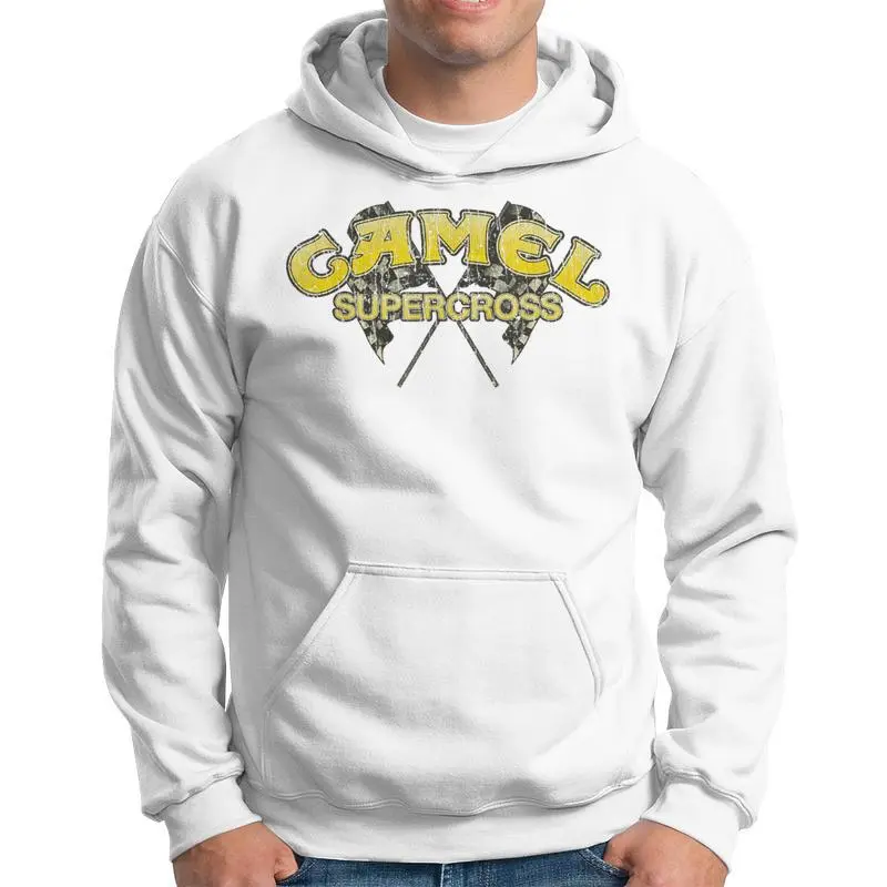 Vintage Sport Lover Supercross Retro Camel Basic Motor Hoodie