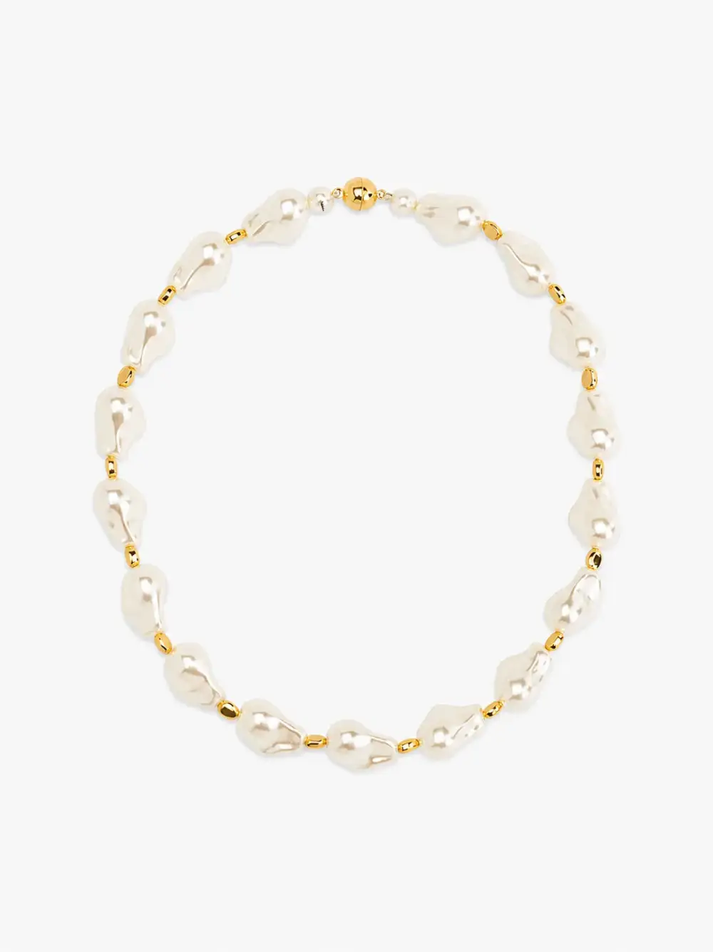 Pearl Magnetic Statement Necklace