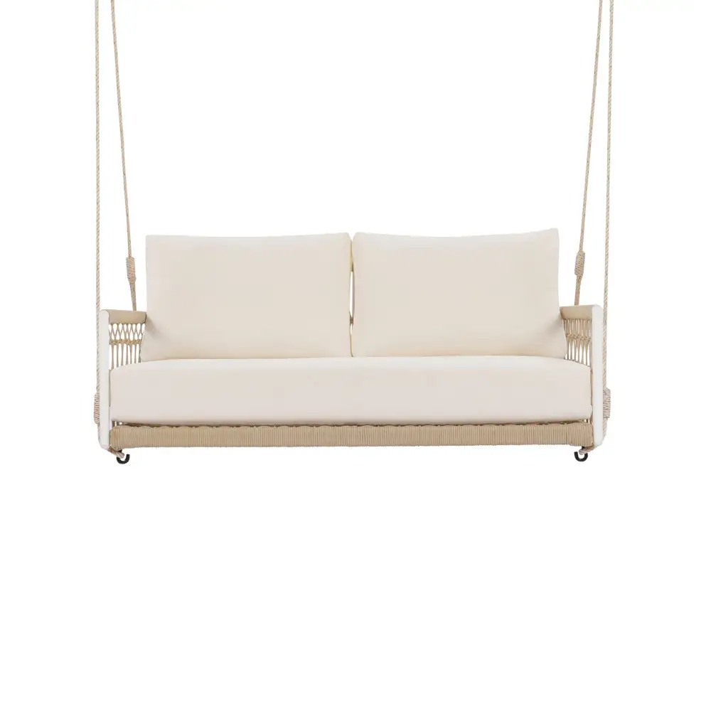 Refined Woven Rope Outdoor Swing Sofa