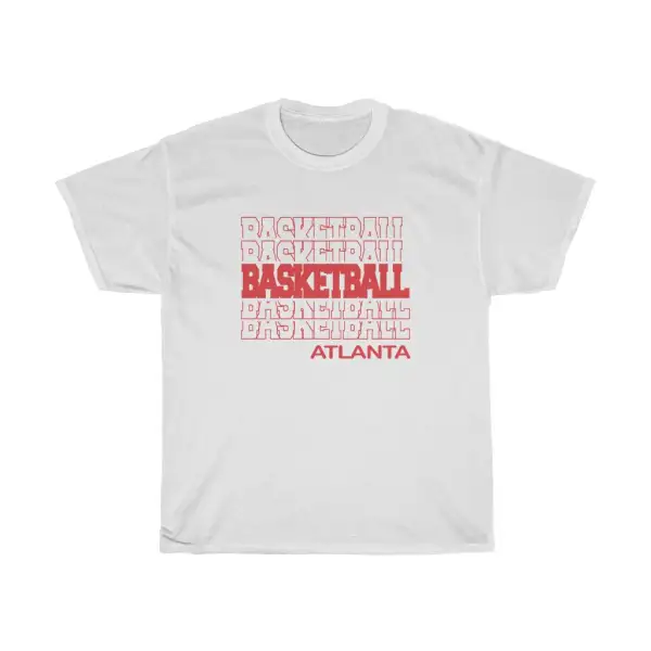 Basketball Atlanta in Modern Stacked Lettering