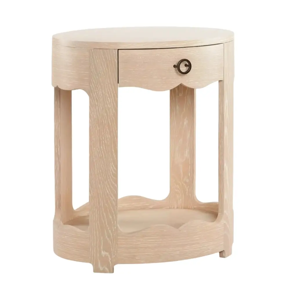 Sculpted Drawer Storage Side Table