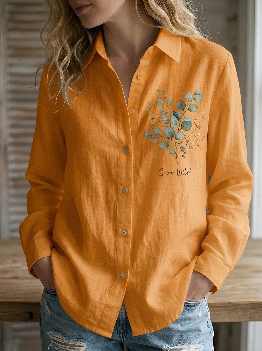 Nature Lover Eucalyptus Casual Shirt