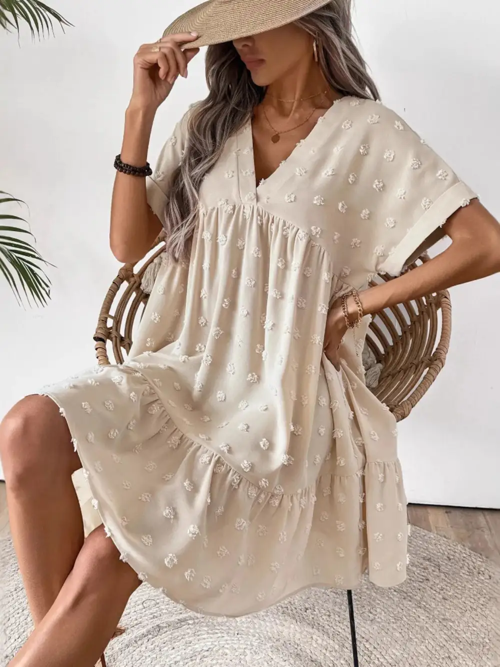 Fresh Detail Lightweight Feel Mini Dress