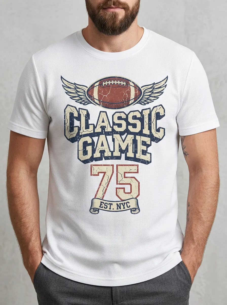 Men's Gridiron Winged Ball T-Shirt