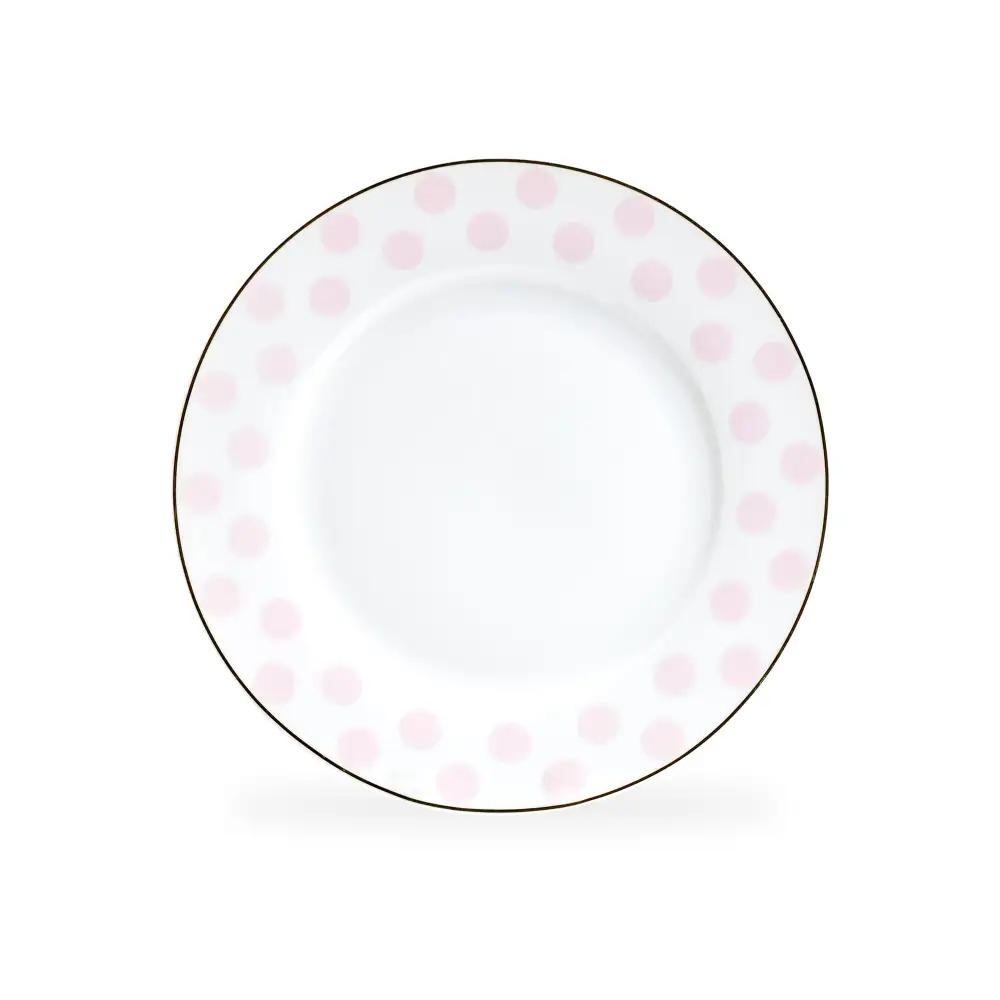 Polka-Dot Porcelain Dessert Plate