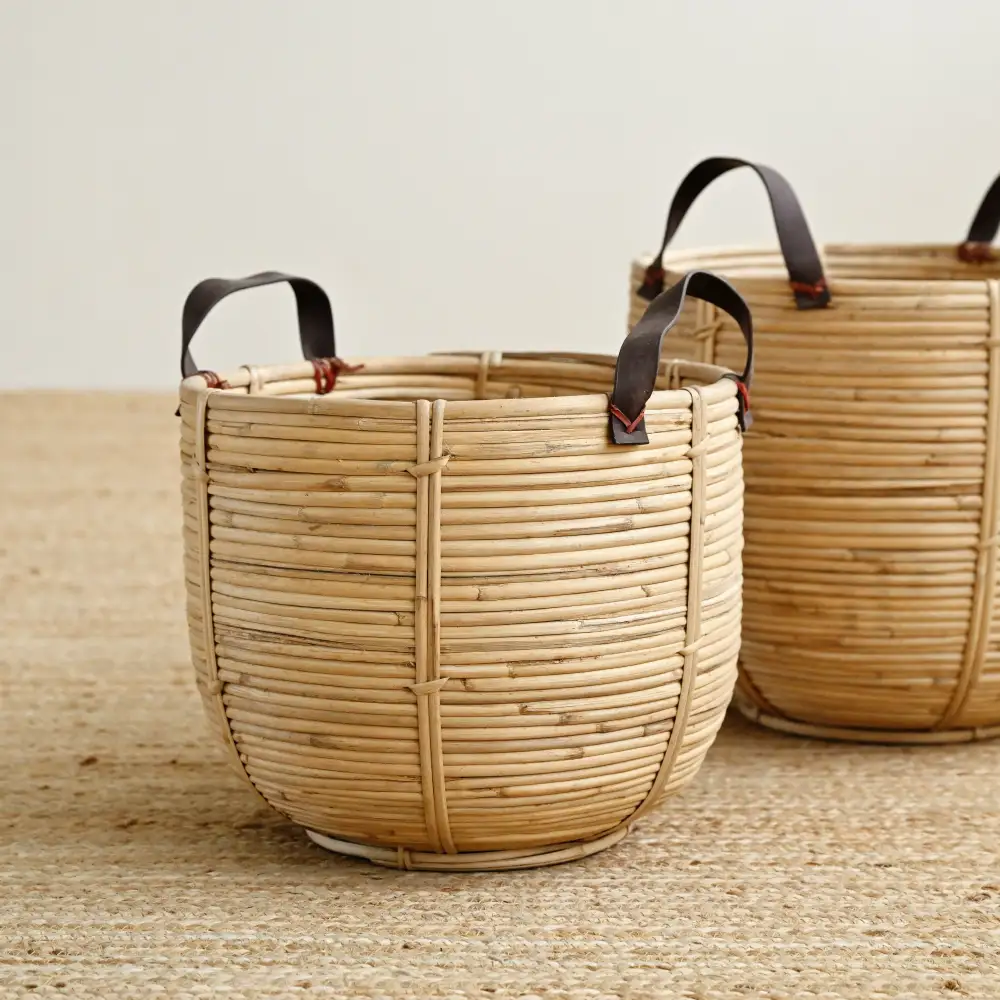 Rattan Handled Storage Basket