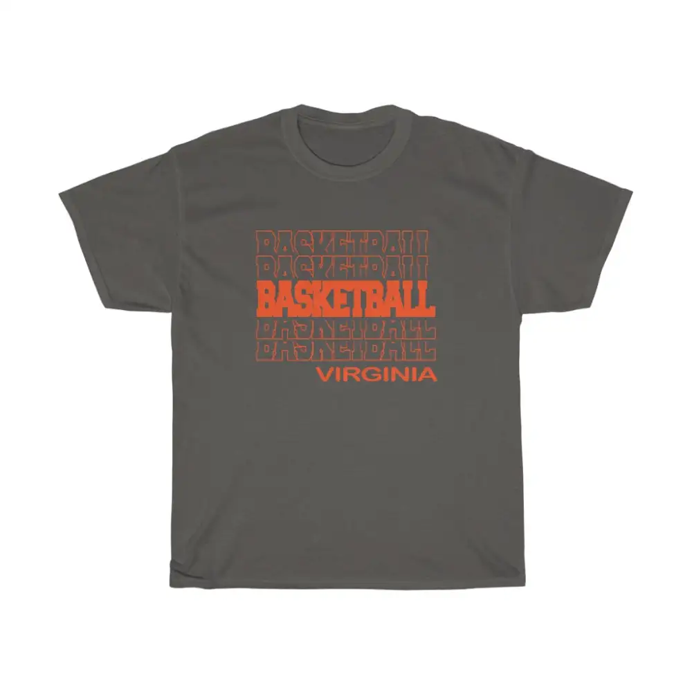 Basketball Virginia in Modern Stacked Lettering