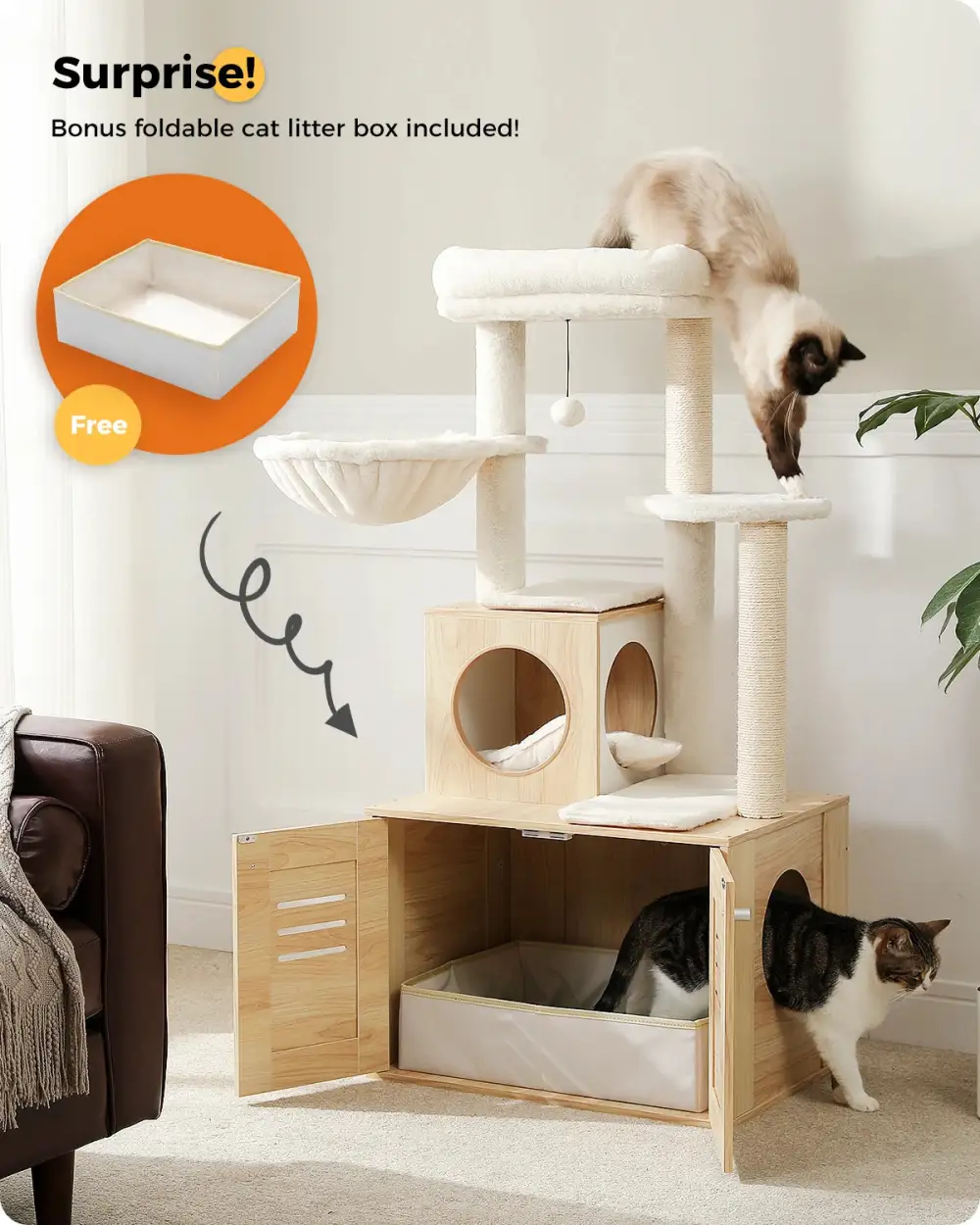 Cozy Feline Resting Structure Plush