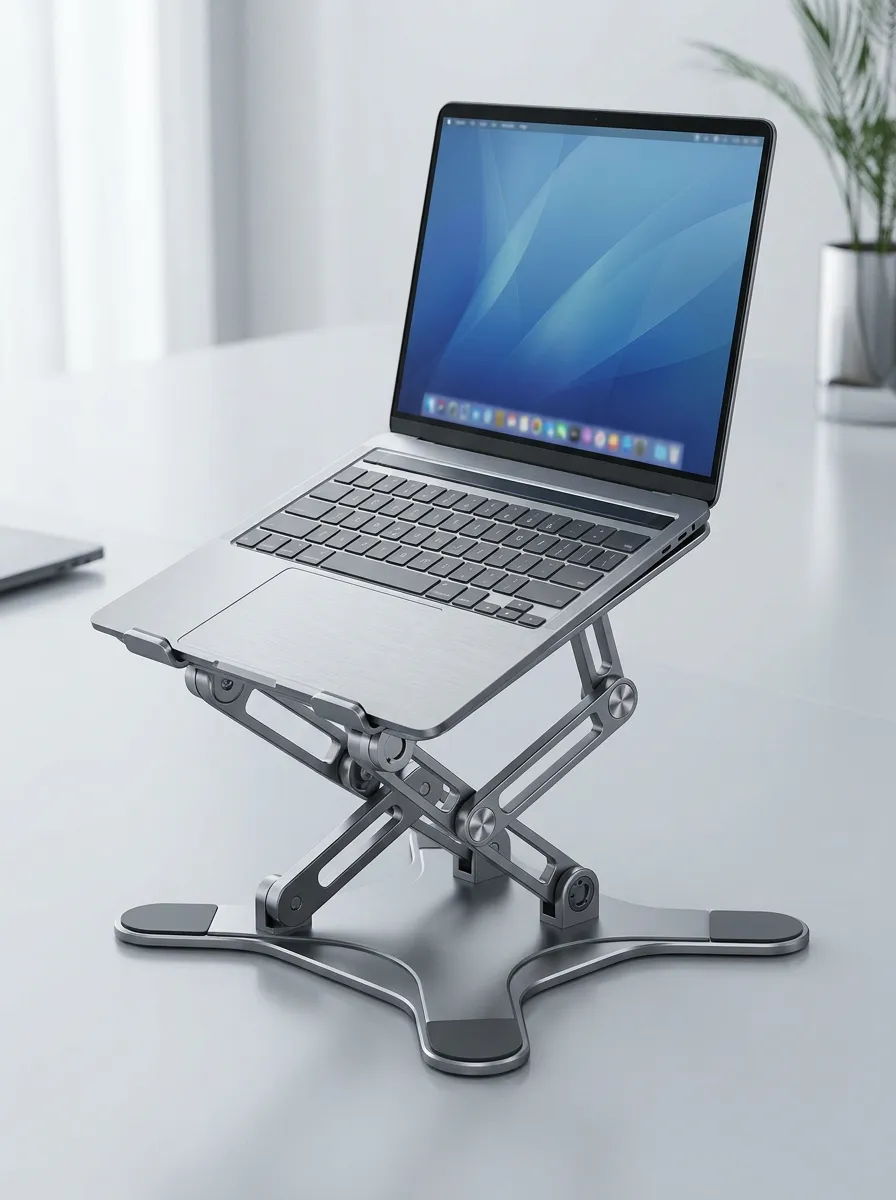 Unisex Tech Enthusiast Adjustable Aluminum Printed Laptop Stand