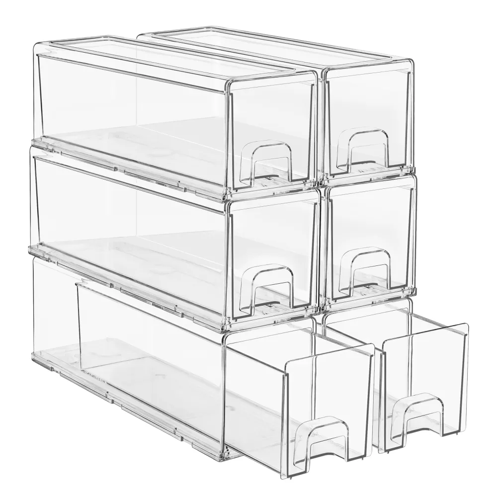Stackable Pull Out Drawer Organizers