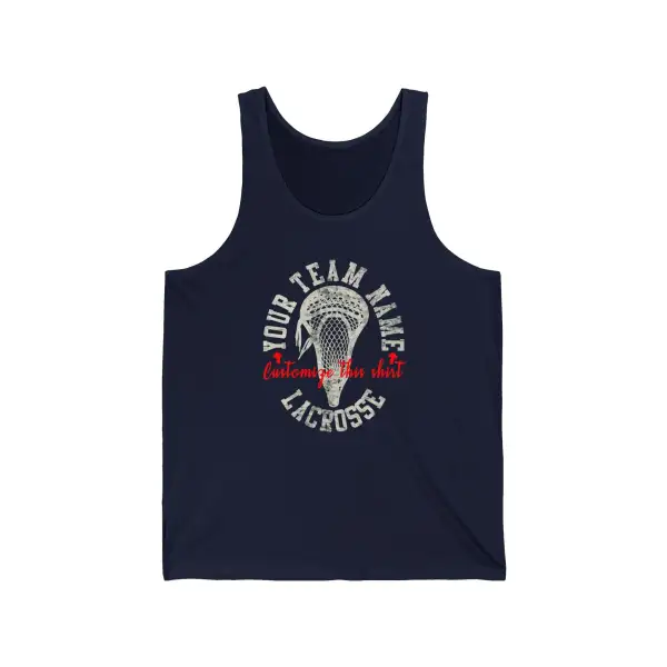 Retro Lacrosse Stick Graphic Tank Top
