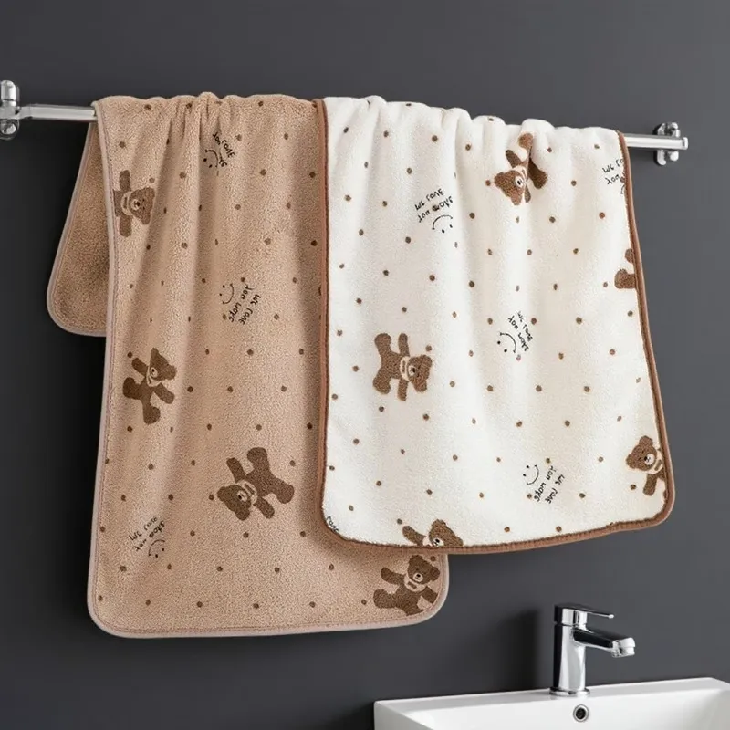2 Pcs Absorbent Bear Towel