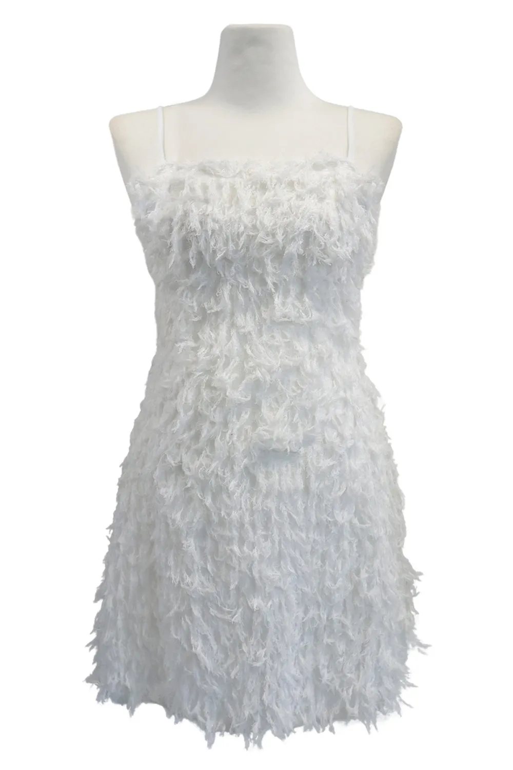 Faux Feather Dress