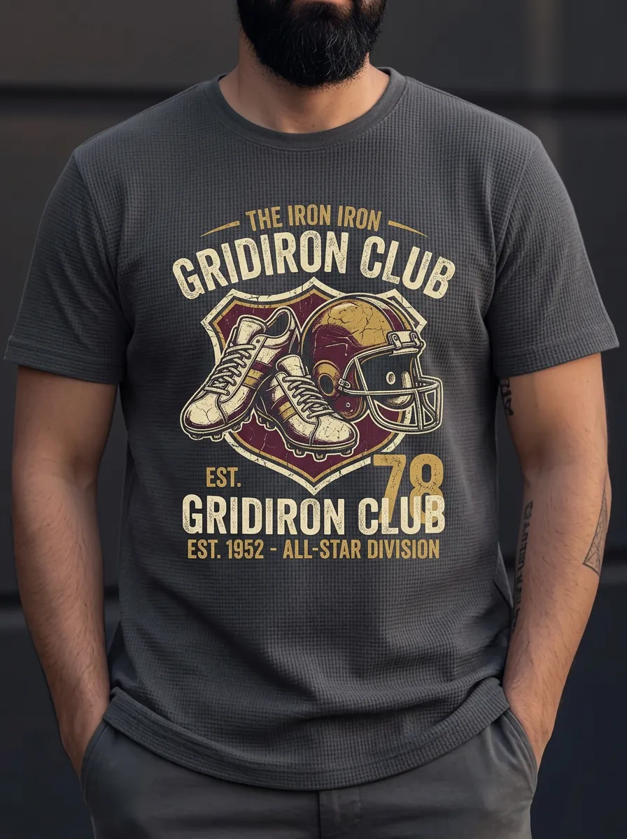 Men's Gridiron Helmet Cleats T-Shirt