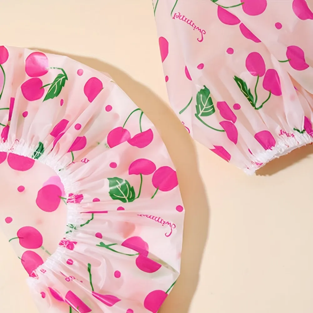 Cherry Print Shower Cap
